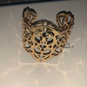 Gold cuff bracelet